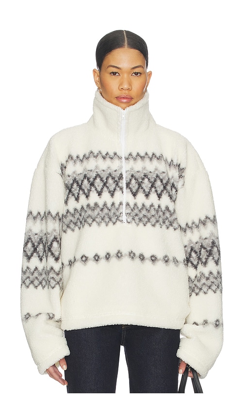 Lovers and Friends Billie Half Zip Pullover in Cream | REVOLVE