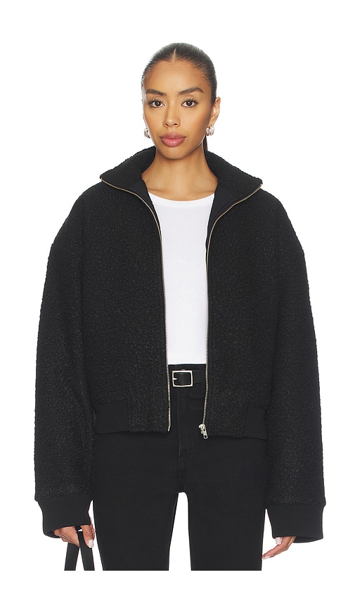 view 1 of 5 Emmie Sherpa Jacket in Black