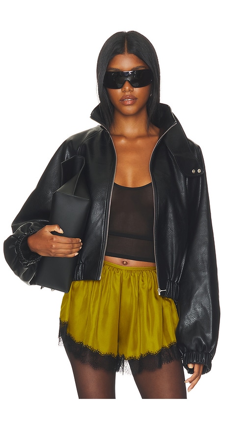 Javadi Faux Leather Jacket