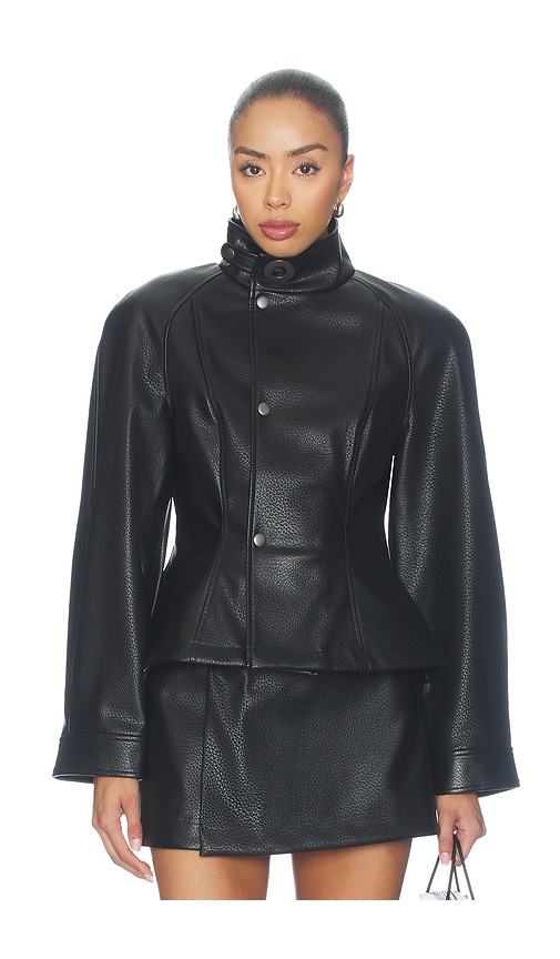 Rey Faux Leather Jacket by Lovers and Friends in Black