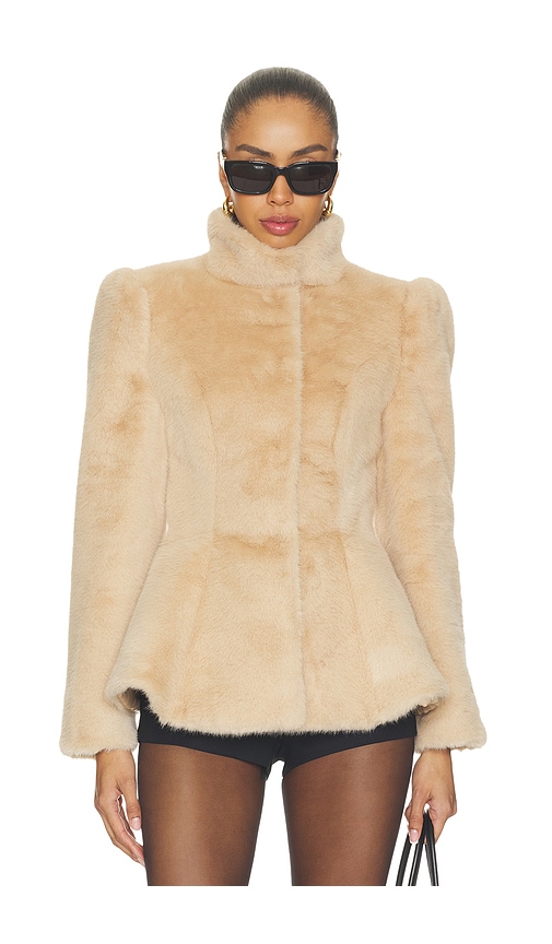 Bambella Faux Fur Jacket by Lovers and Friends in Light Brown