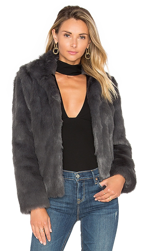 x REVOLVE Mia Faux Fur Jacket