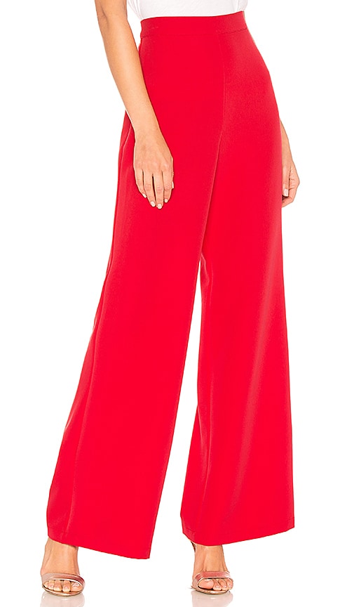 view 1 of 4 Crescendo Wide Leg Pant in Red