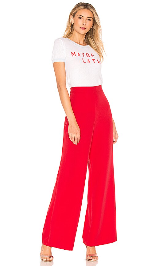 view 4 of 4 Crescendo Wide Leg Pant in Red