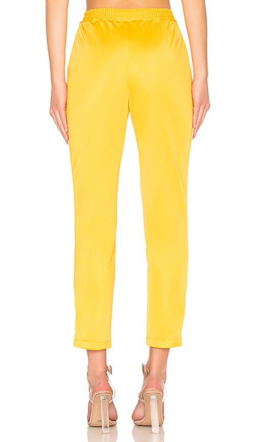 view 3 of 4 Crop Track Pant in Yellow & White