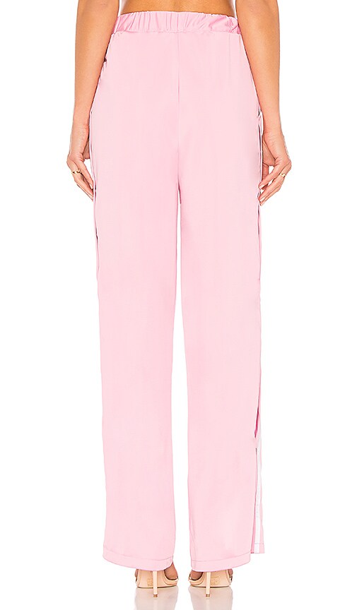 view 3 of 4 Athletic Snap Track Pant in Pink & White