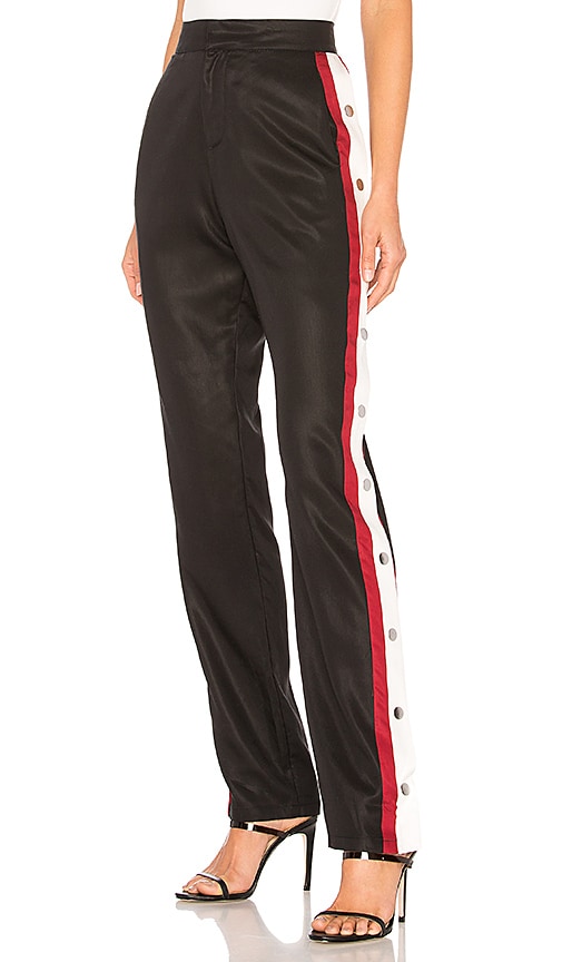 view 2 of 4 Tailored Snap Track Pant in Black