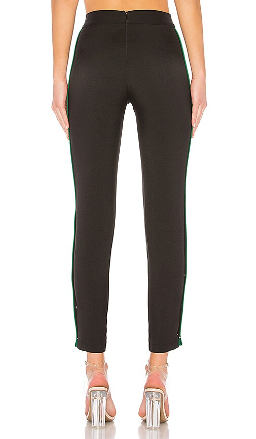 view 3 of 4 On Track Legging in Black & Green