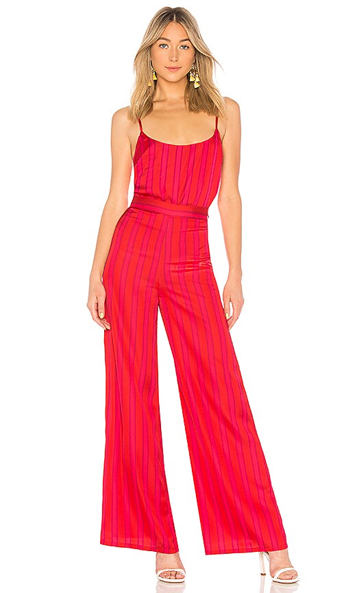 view 4 of 4 Zoey Wide Leg Pant in Lipstick Stripe