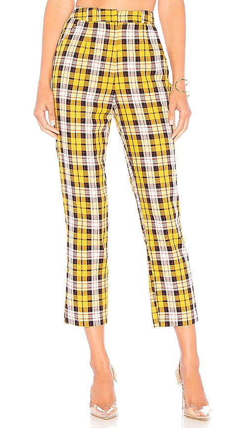 view 1 of 4 Britta Pant in Yellow Plaid