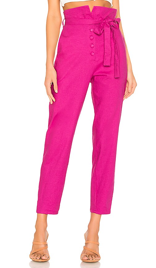 view 1 of 4 Calvin Pant in Magenta