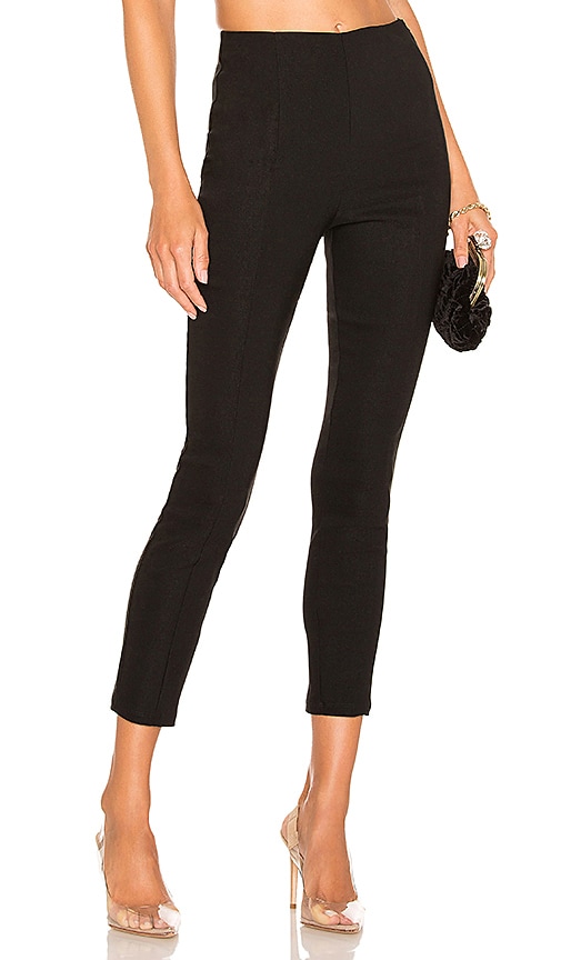 Lovers and Friends Tailored Snap Track Pant in Black