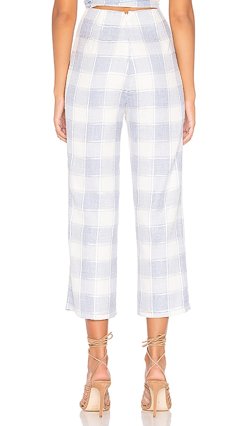 view 3 of 4 Peggy Pant in White & Blue