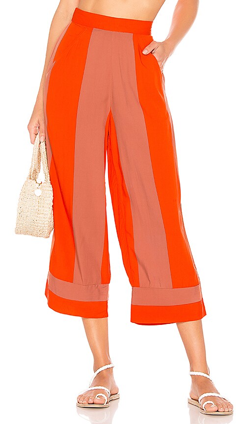 Lovers and Friends Ethal Pant in Coral Stripe