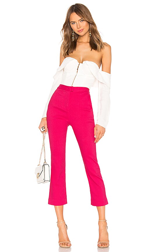 view 4 of 4 Janice Cropped Pants in Hot Pink