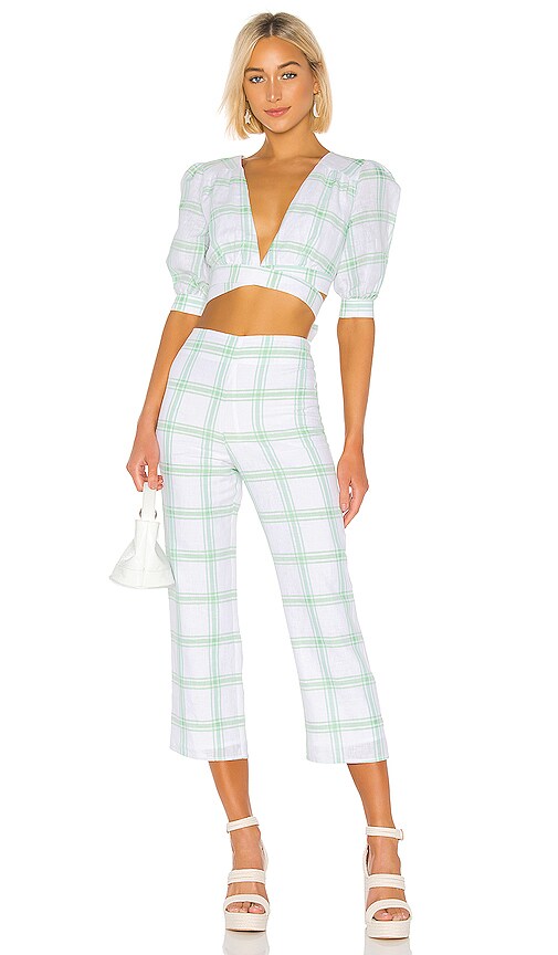 view 4 of 4 Peggy Pant in Green Plaid