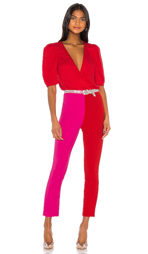 view 5 of 5 The Bienna Pant in Red & Pink