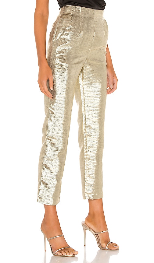 view 2 of 5 The Nathalia Pant in Pale Gold