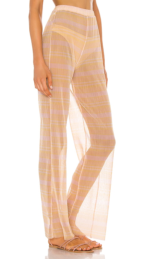 view 2 of 4 The Lionele Pant in Pink Stripe