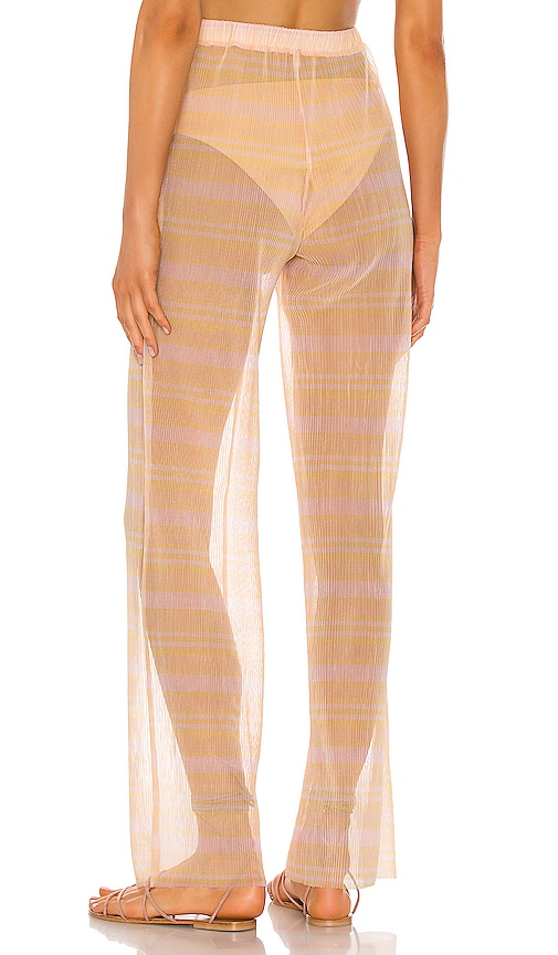view 3 of 4 The Lionele Pant in Pink Stripe