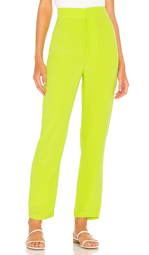 view 1 of 4 Alan Pant in Neon Lime Green
