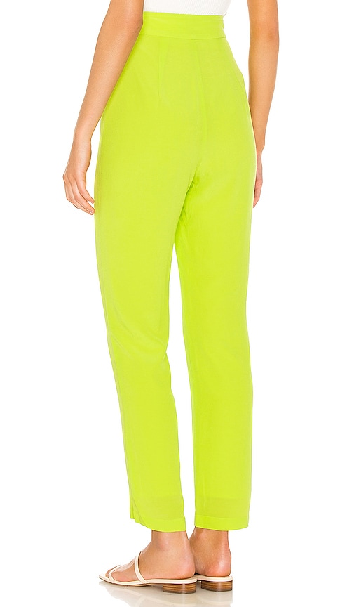 view 3 of 4 Alan Pant in Neon Lime Green
