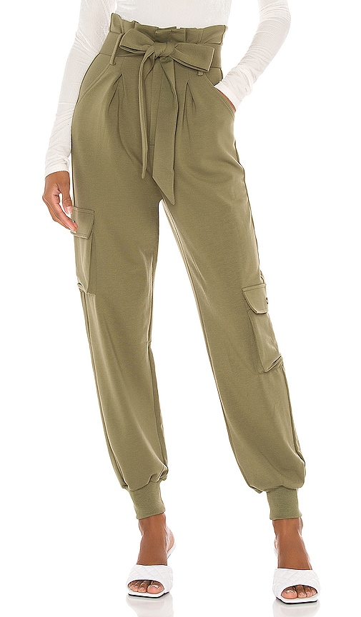 view 1 of 4 CC Cargo Sweatpants in Olive Green