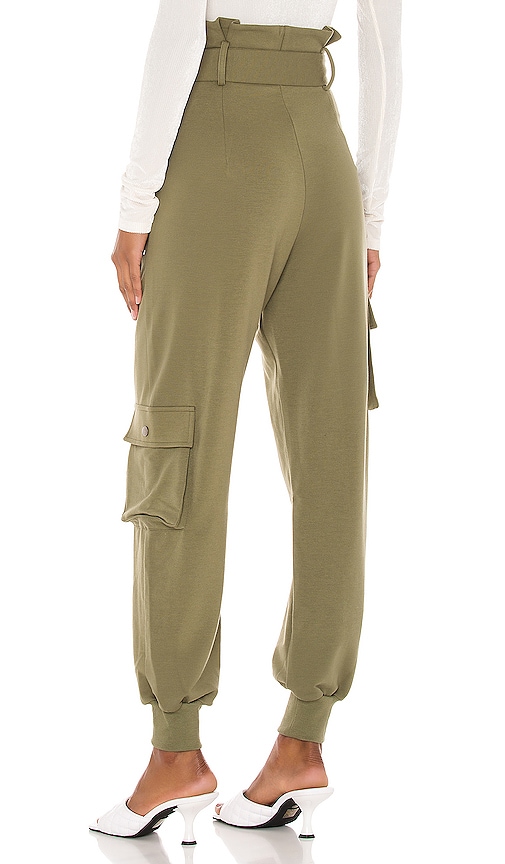 view 3 of 4 CC Cargo Sweatpants in Olive Green