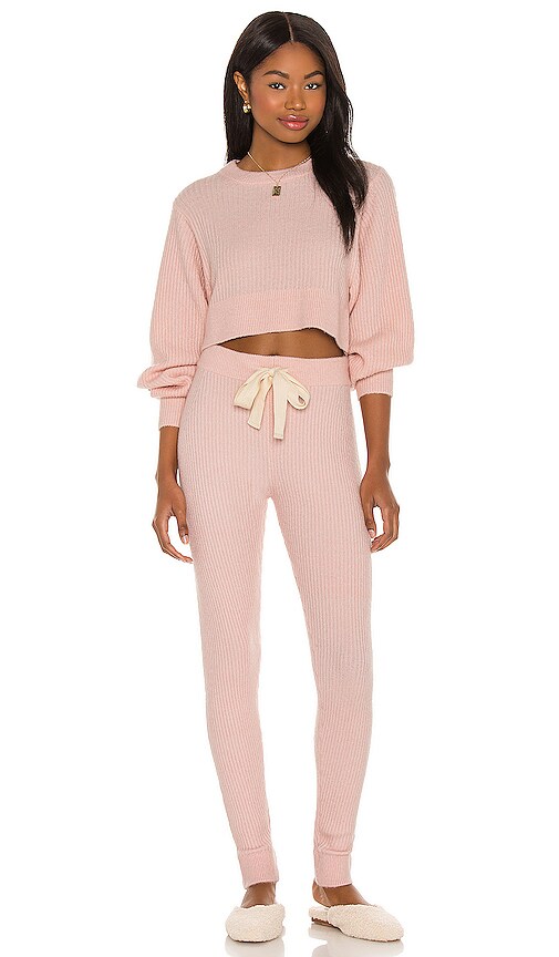 view 4 of 4 Grace Drawstring Pant in Baby Pink