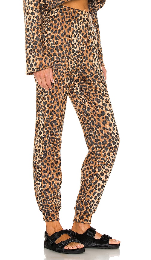 view 2 of 4 Cropped Jogger in Chocolate Leopard