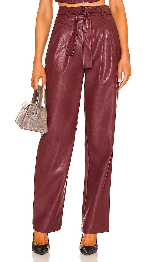 view 1 of 4 Bardot Trouser in Burgundy