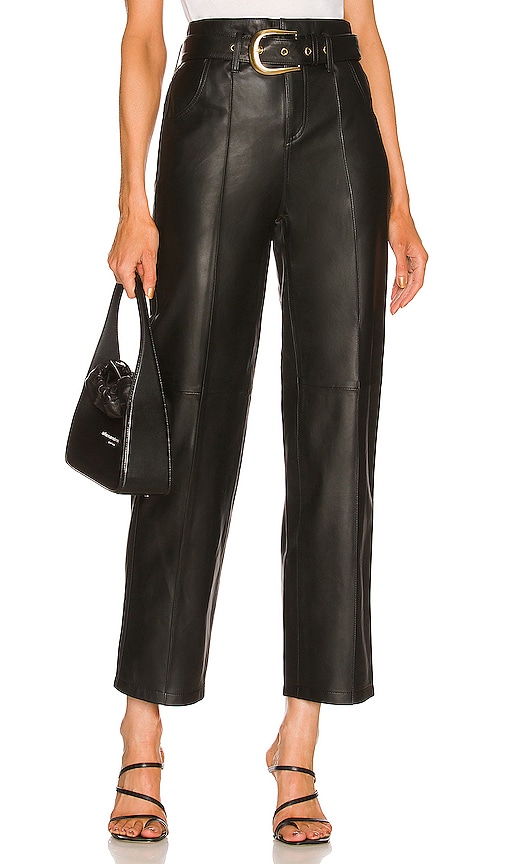 view 1 of 4 Kisha Leather Pant in Black