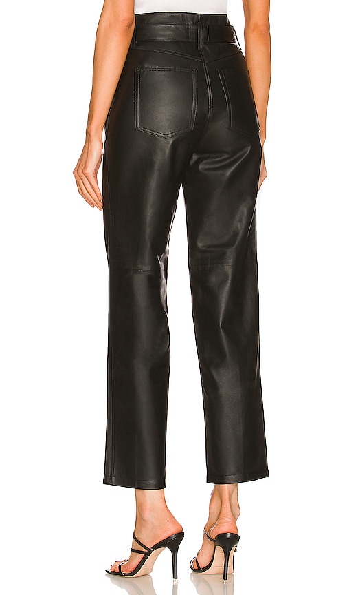 view 3 of 4 Kisha Leather Pant in Black