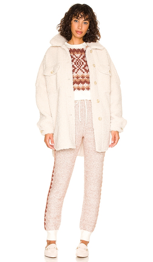 view 4 of 4 Tavi Fair Isle Knit Pant in Ivory & Tan