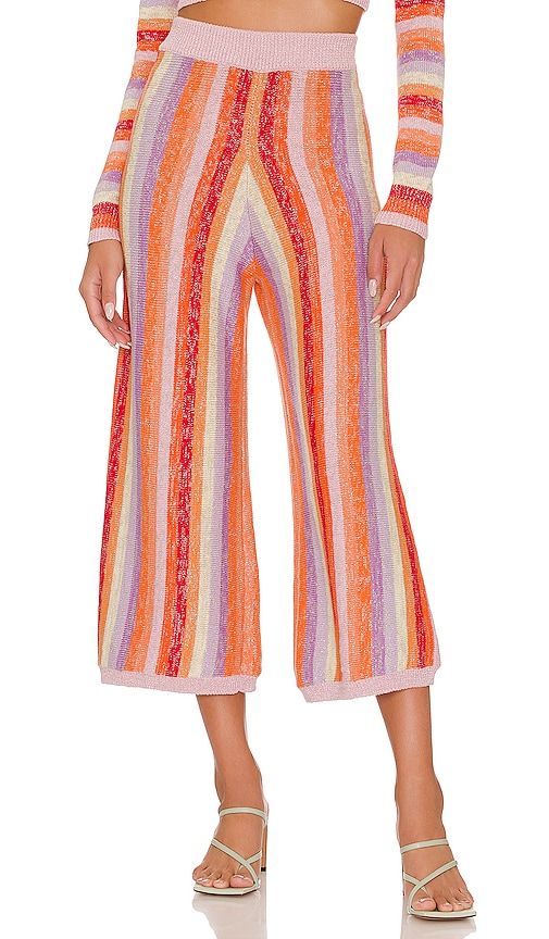 view 1 of 5 Believe Pants in Sunset Stripe