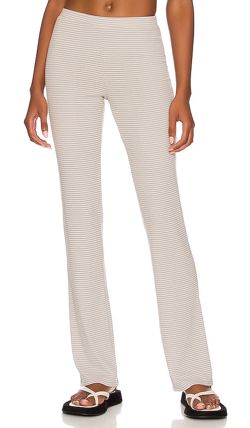 view 1 of 4 Lea Pant in Natural Stripe