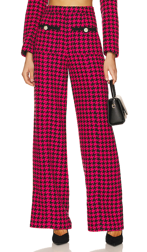 Lovers and Friends Nadja Trouser in Black & Pink | REVOLVE
