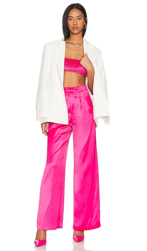 view 4 of 4 Andie Trouser Pant in Raspberry Pink