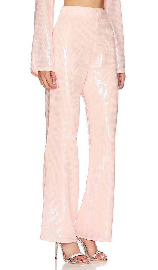 view 2 of 5 Leighton Sequin Pant in Champagne Pink