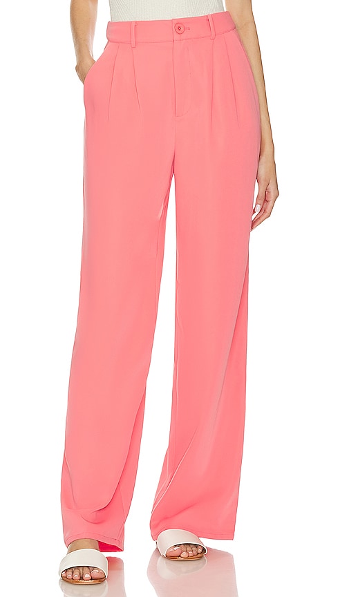 Lovers & Friends X Jetset Christina Sydney Trouser In Pink