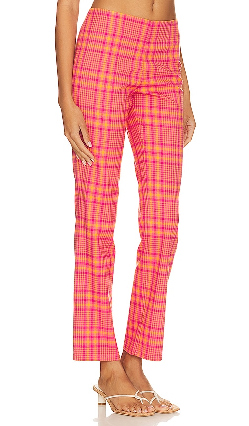 view 2 of 4 Rodeo Pant in Pink & Orange Plaid