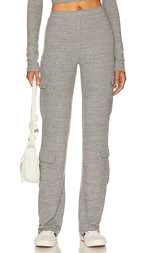 Lovers & Friends Bari Cargo Pant In Heather Grey