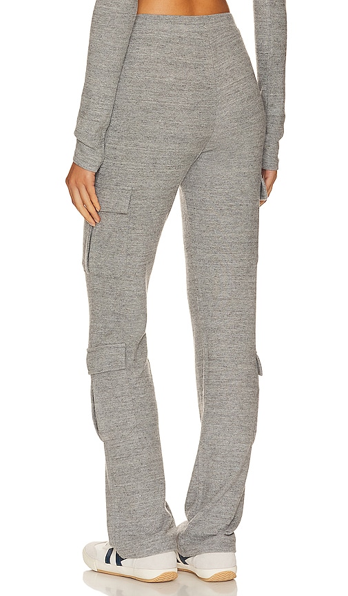 view 3 of 4 Bari Cargo Pant in Heather Grey