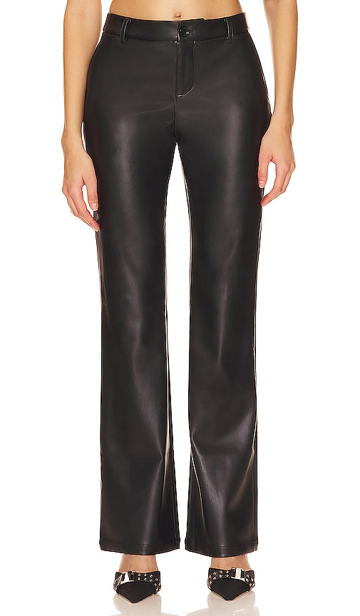 Vira High Rise Faux Leather Flare Pants - Black | Flare pants, Cropped flare  pants, Black pants
