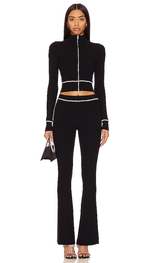 view 4 of 5 Dani Knit Embellished Pant in Black