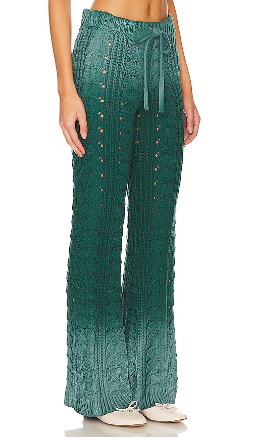view 2 of 4 Jelissa Ombre Knit Pant in Green Ombre