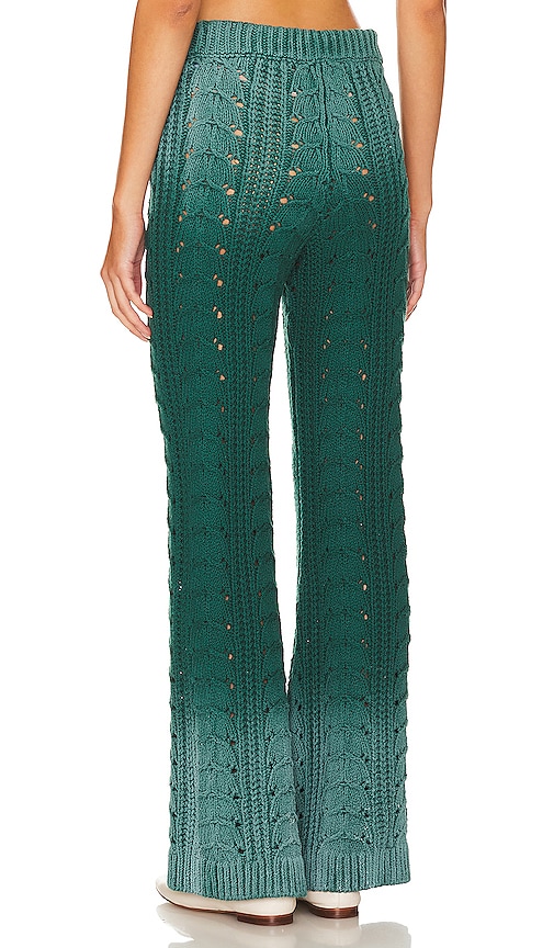 view 3 of 4 Jelissa Ombre Knit Pant in Green Ombre