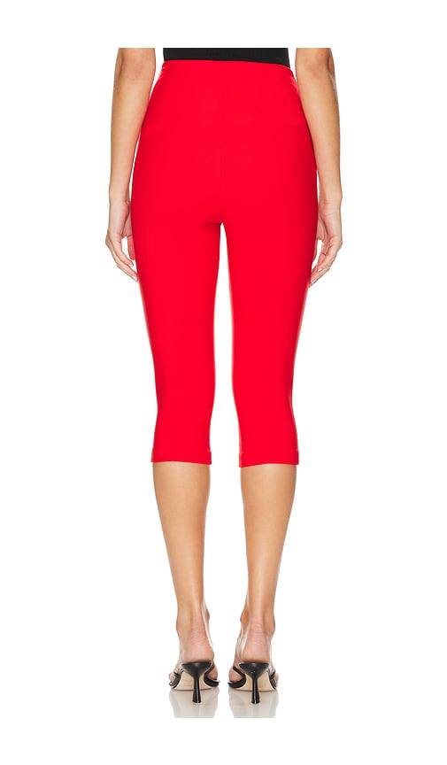 view 3 of 4 Cindy Cropped Capri Pant in Red