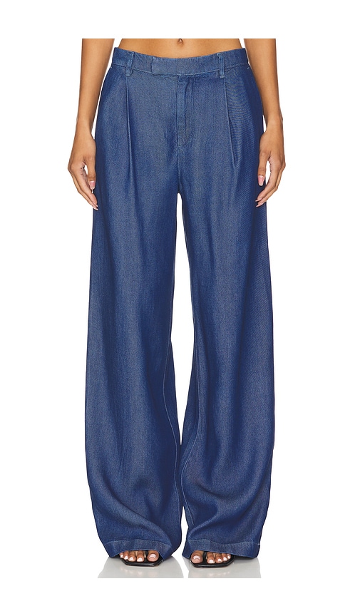 view 1 of 6 Agathe Pant in Blue Denim