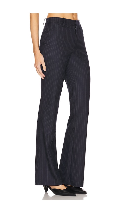 view 2 of 6 Elodie Pant in Grey Pinstripe